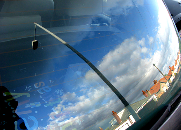 blyth lampost and street reflection